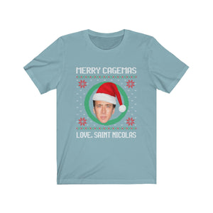 Merry Cagemas Love, Saint Nicolas - Nic Cage Christmas t-shirt
