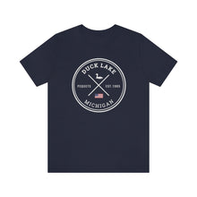 Duck Lake Michigan - Pequet's Est. 1985 - official logo t-shirt