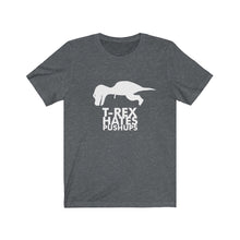 T-Rex Hates Pushups - funny t-shirt