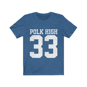 Polk High Number 33 - Al Bundy Married with Children jersey t-shirt